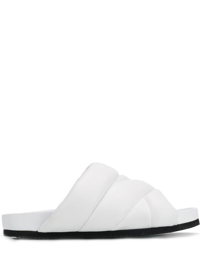 Nicholas Kirkwood Puffer Slides - White