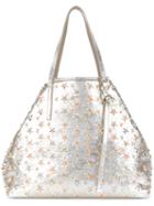 Jimmy Choo - Sasha Star Studded Tote - Women - Leather - One Size, Grey, Leather