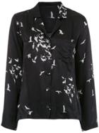 Osklen Silk Printed Top - Black