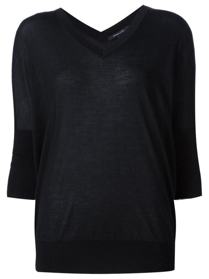 Derek Lam Dolman Sleeve Sweater - Black