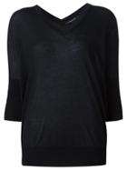 Derek Lam Dolman Sleeve Sweater - Black