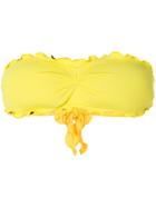 Ermanno Scervino Strapless Bikini Top - Yellow & Orange