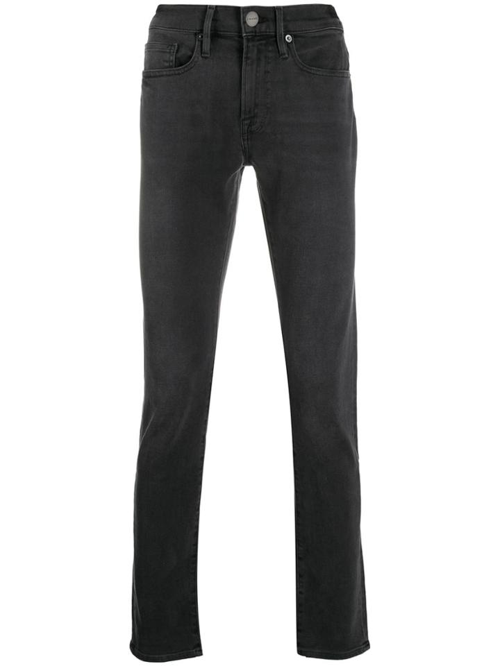 Frame Mid-rise Skinny Jeans - Grey
