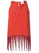 Forte Forte Fringed Top - Red
