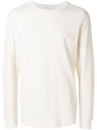 Sunspel Waffle Jumper - Nude & Neutrals