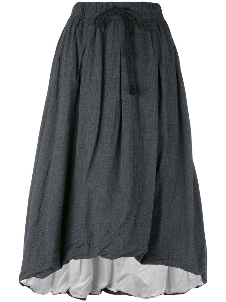 Klasica - Pleated Skirt - Women - Cotton/cupro - One Size, Grey, Cotton/cupro