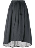 Klasica - Pleated Skirt - Women - Cotton/cupro - One Size, Grey, Cotton/cupro