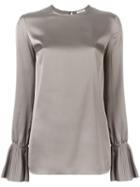P.a.r.o.s.h. 'piano' Blouse, Women's, Size: Xl, Grey, Polyester