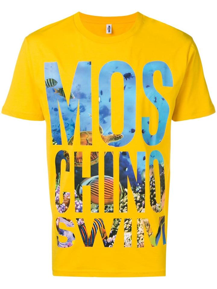 Moschino Logo Patch T-shirt - Yellow