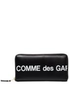 Comme Des Garçons Wallet Logo-print Continental Wallet - Black
