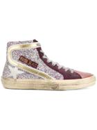 Golden Goose Deluxe Brand Slide Sneakers - Pink & Purple