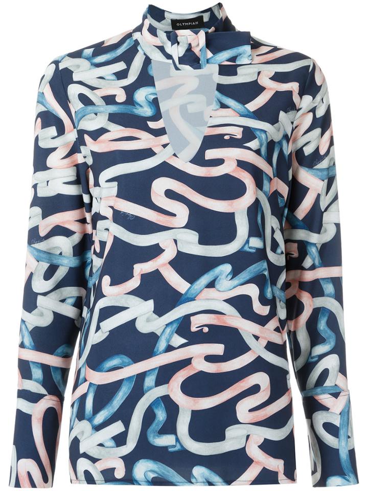 Olympiah Printed Top - Blue