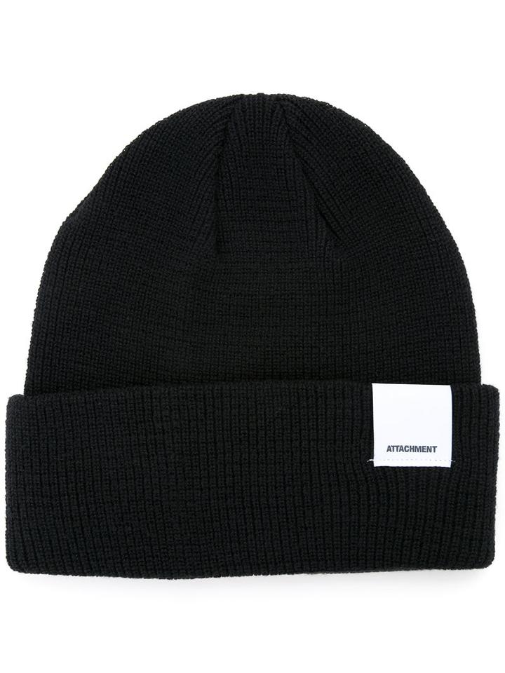 Attachment - Folded Knitted Beanie - Men - Cotton - One Size, Black, Cotton