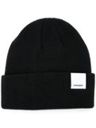 Attachment - Folded Knitted Beanie - Men - Cotton - One Size, Black, Cotton