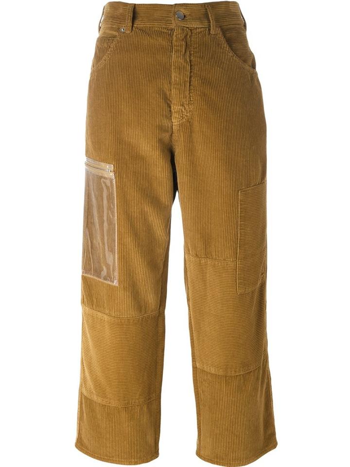 Mm6 Maison Margiela Five Pocket Trousers, Women's, Size: 38, Green, Cotton/pvc