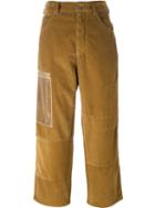 Mm6 Maison Margiela Five Pocket Trousers, Women's, Size: 38, Green, Cotton/pvc