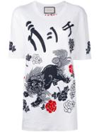 Gucci - Printed T-shirt - Women - Linen/flax - Xl, White, Linen/flax