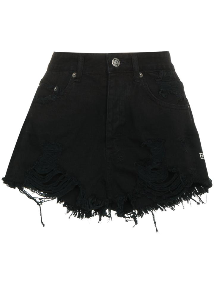 Ksubi Clas Sick Cut Off Shorts - Black