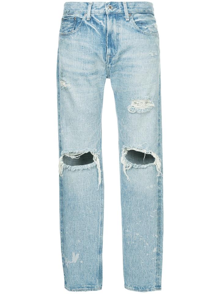 Monkey Time Distressed Jeans - Blue
