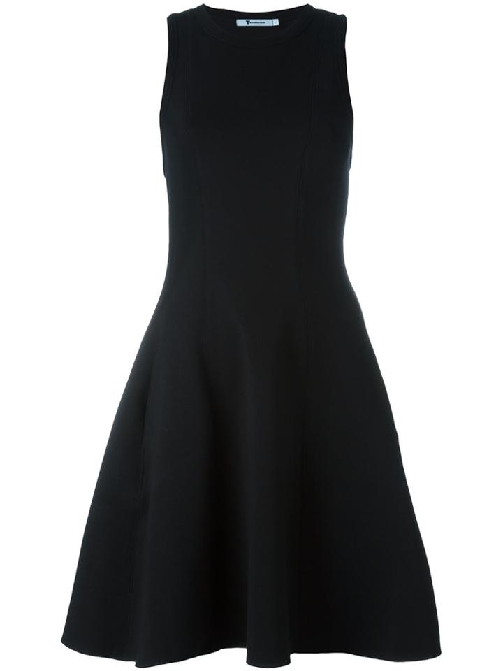 T By Alexander Wang Racerback Flared Dress - Black