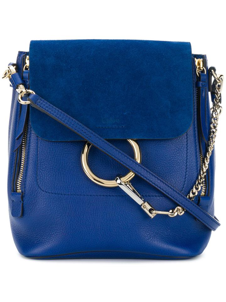 Chloé Medium Faye Backpack - Blue