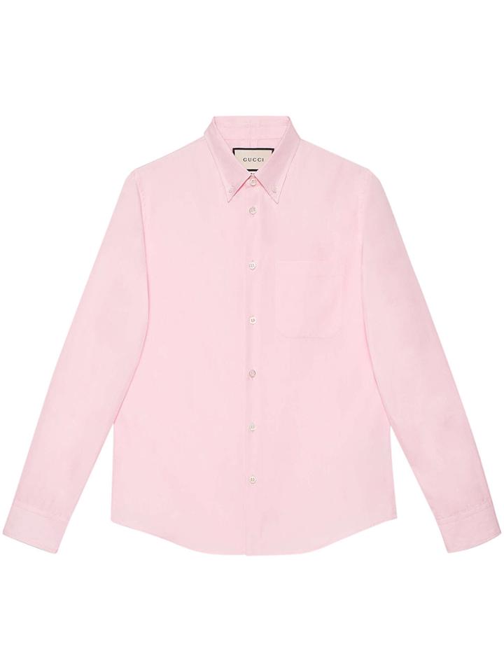 Gucci Cotton Poplin Shirt - Pink & Purple