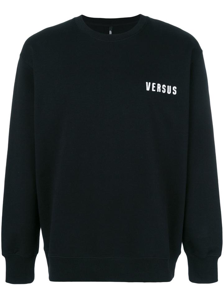 Versus Embroidered Lion Sweatshirt - Black