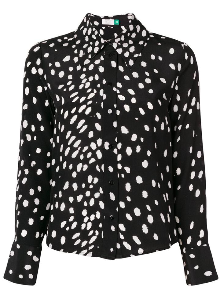 Rixo London Leopard Print Shirt - Black