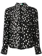 Rixo London Leopard Print Shirt - Black