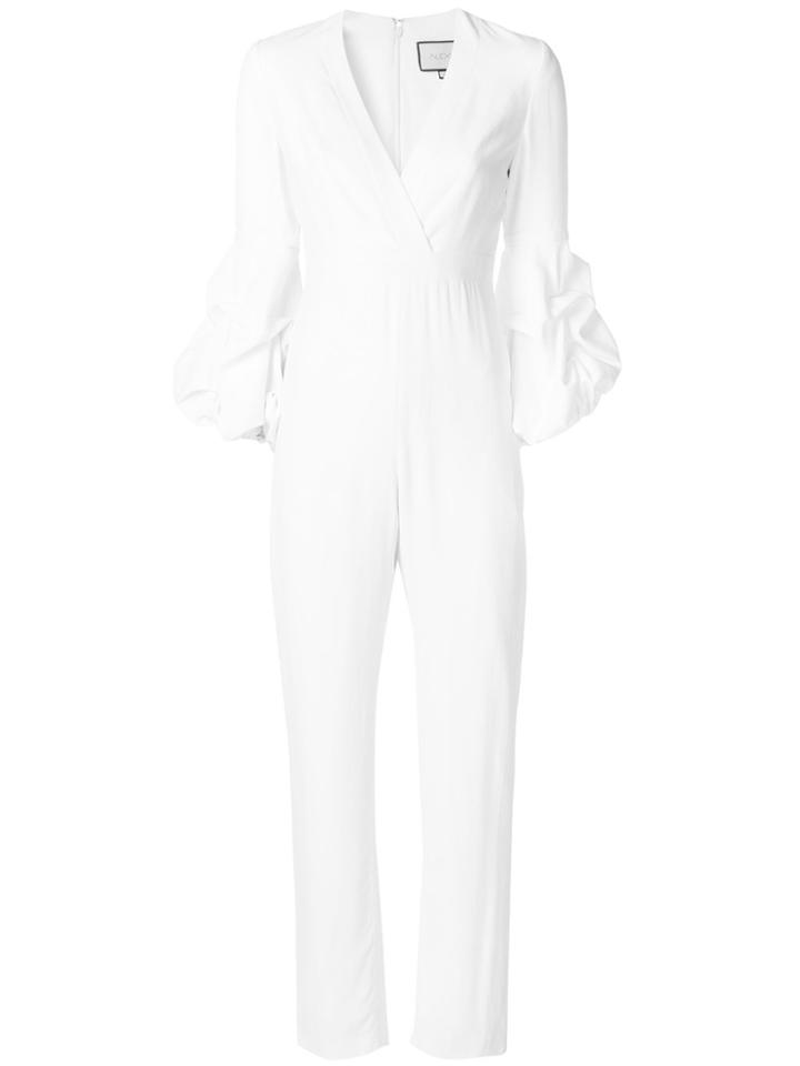 Alexis Balloon Sleeves Jumpsuit - White