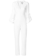 Alexis Balloon Sleeves Jumpsuit - White