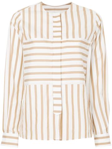 Cyclas Striped Shirt - White