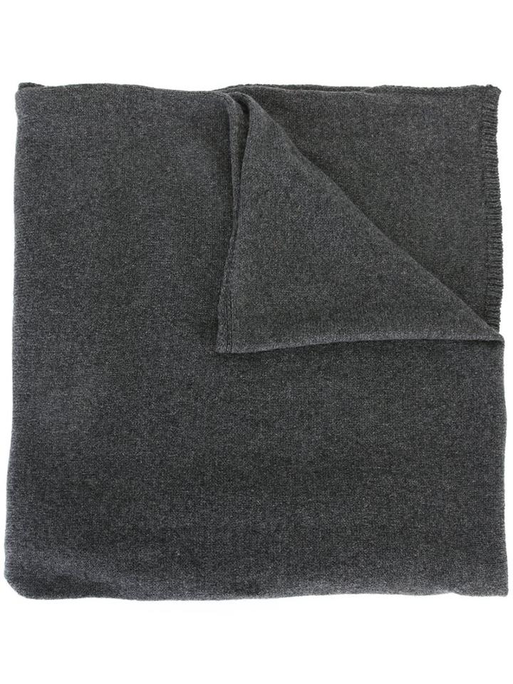Officine Generale Classic Scarf, Men's, Grey, Cashmere/merino