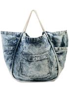 Proenza Schouler Dark Acid Denim Xxl Tote