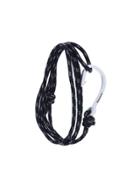 Miansai Hook Wrap Around Bracelet - Black