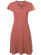 L'autre Chose Fitted Tie Neck Dress - Brown