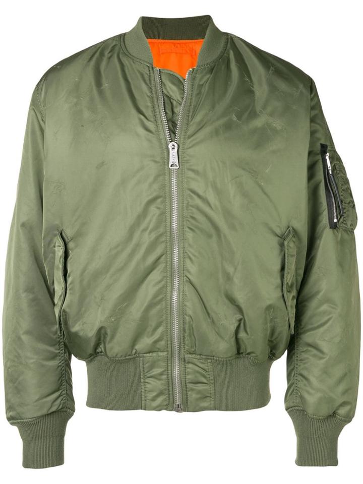 1017 Alyx 9sm Zipped Bomber Jacket - Green