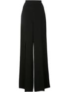 Cushnie Et Ochs Wide Leg Pleated Trousers, Women's, Size: 6, Black, Silk
