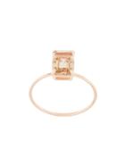 Natalie Marie 9kt Rose Gold Champagne Quartz Ring - Brown