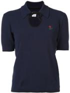 Rosie Assoulin Cut-out Detail Polo Top - Blue