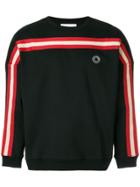 Drôle De Monsieur Stripe Detail Sweatshirt - Black
