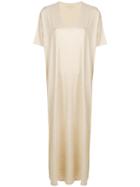 Majestic Filatures Metallic Maxi T-shirt Dress - Nude & Neutrals