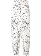 Stella Mccartney Polka Dot Tapered Trousers - White