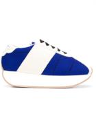 Marni Two Tone Lace-up Sneakers - White