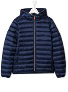 Save The Duck Kids Teen Zip-up Padded Coat - Blue