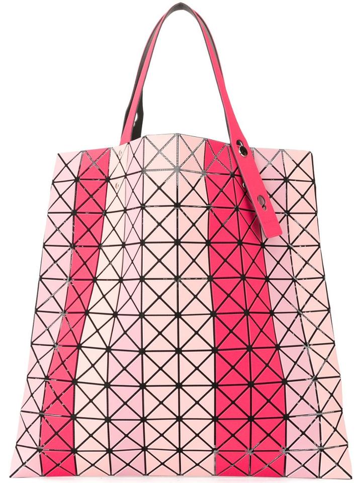 Bao Bao Issey Miyake Striped Prism Tote - Pink