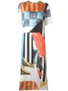 Joseph Geometric Print Midi Dress, Women's, Size: 42, Silk