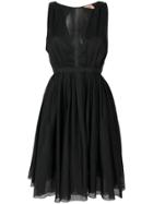 No21 Gathered Full Skirt Dress - Black