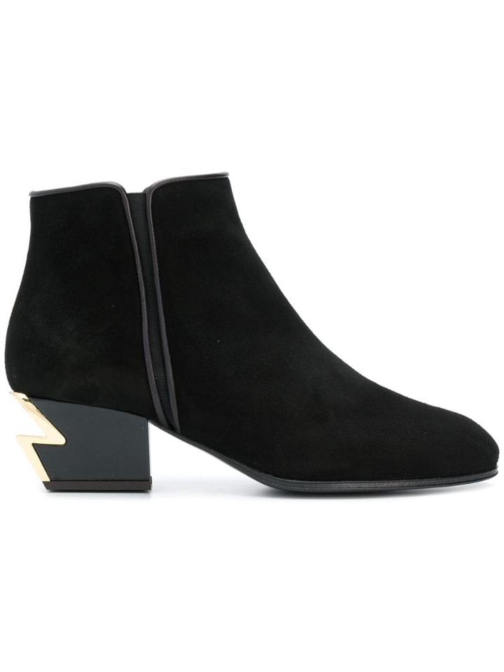Giuseppe Zanotti Round Toe Boots - Black