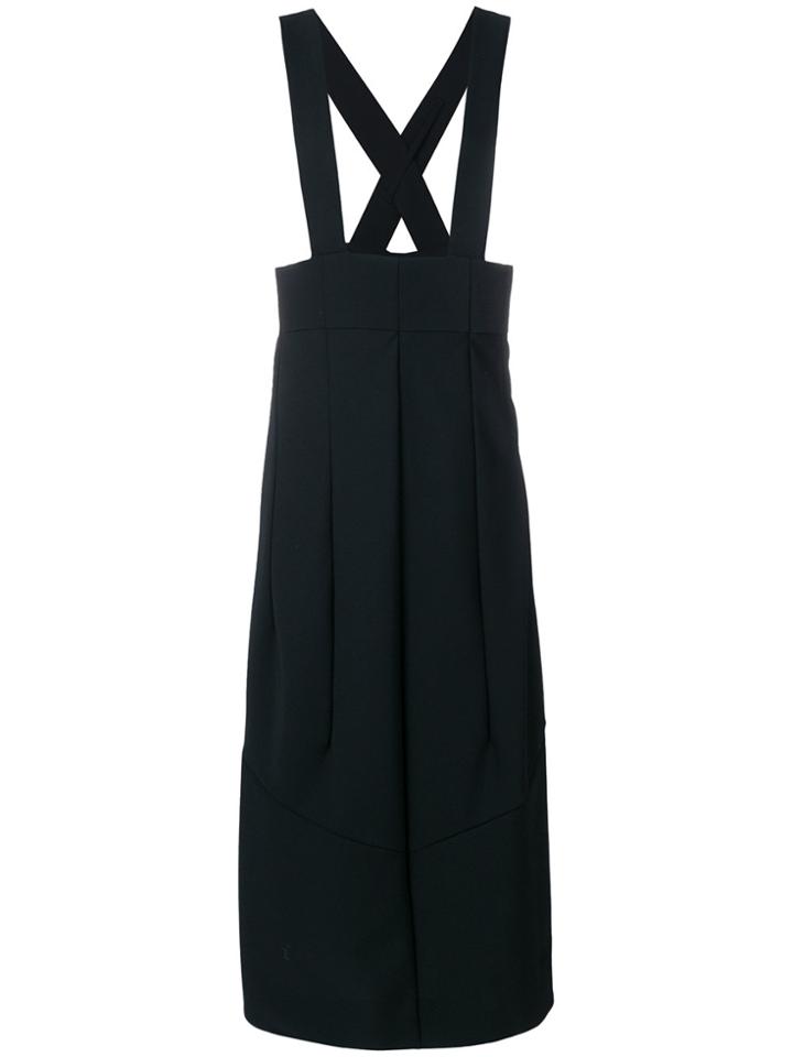 Comme Des Garçons Long Skirt With Braces - Black